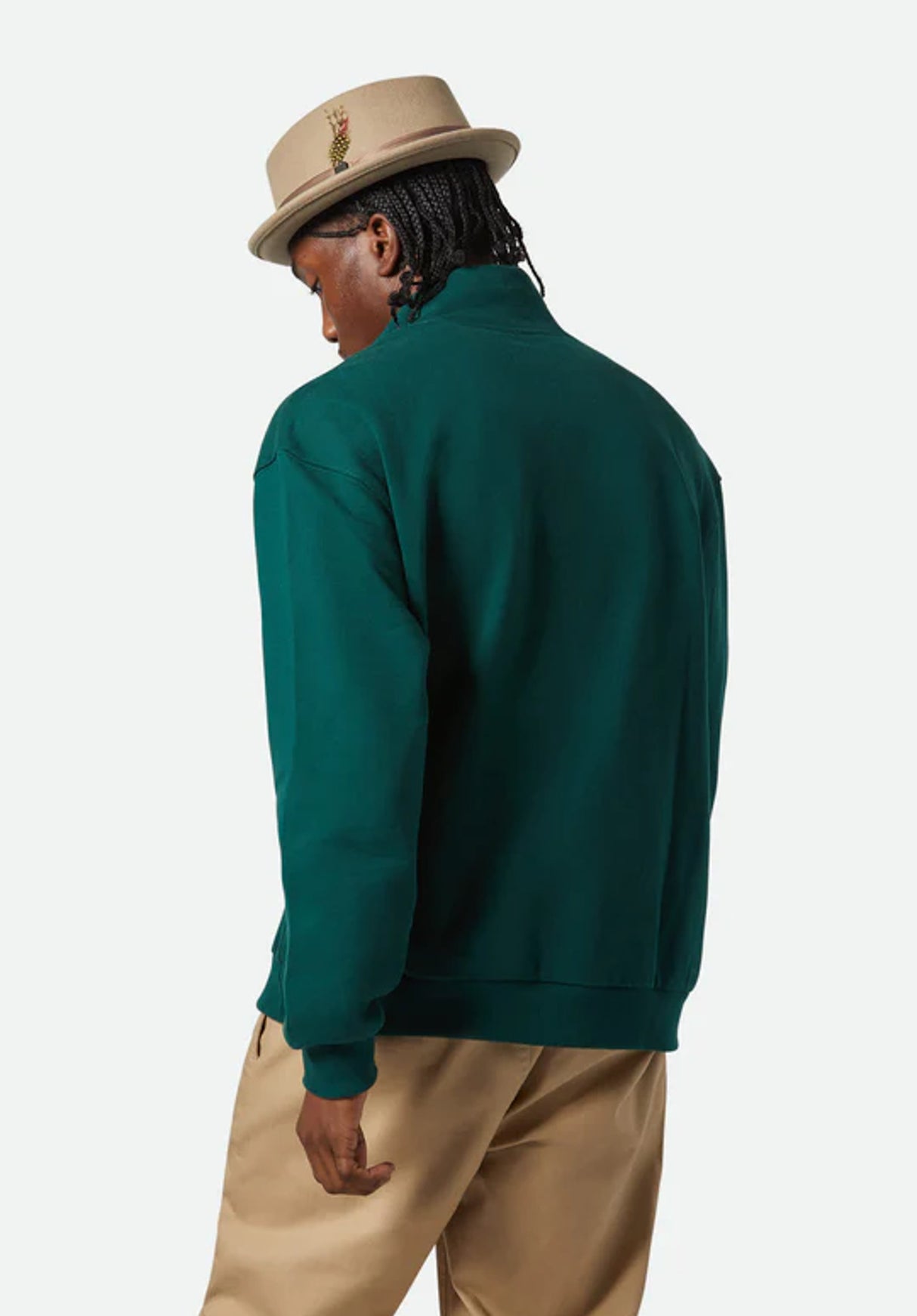 Embroidered Heavy Weight HZ deepemerald Rueckenansicht