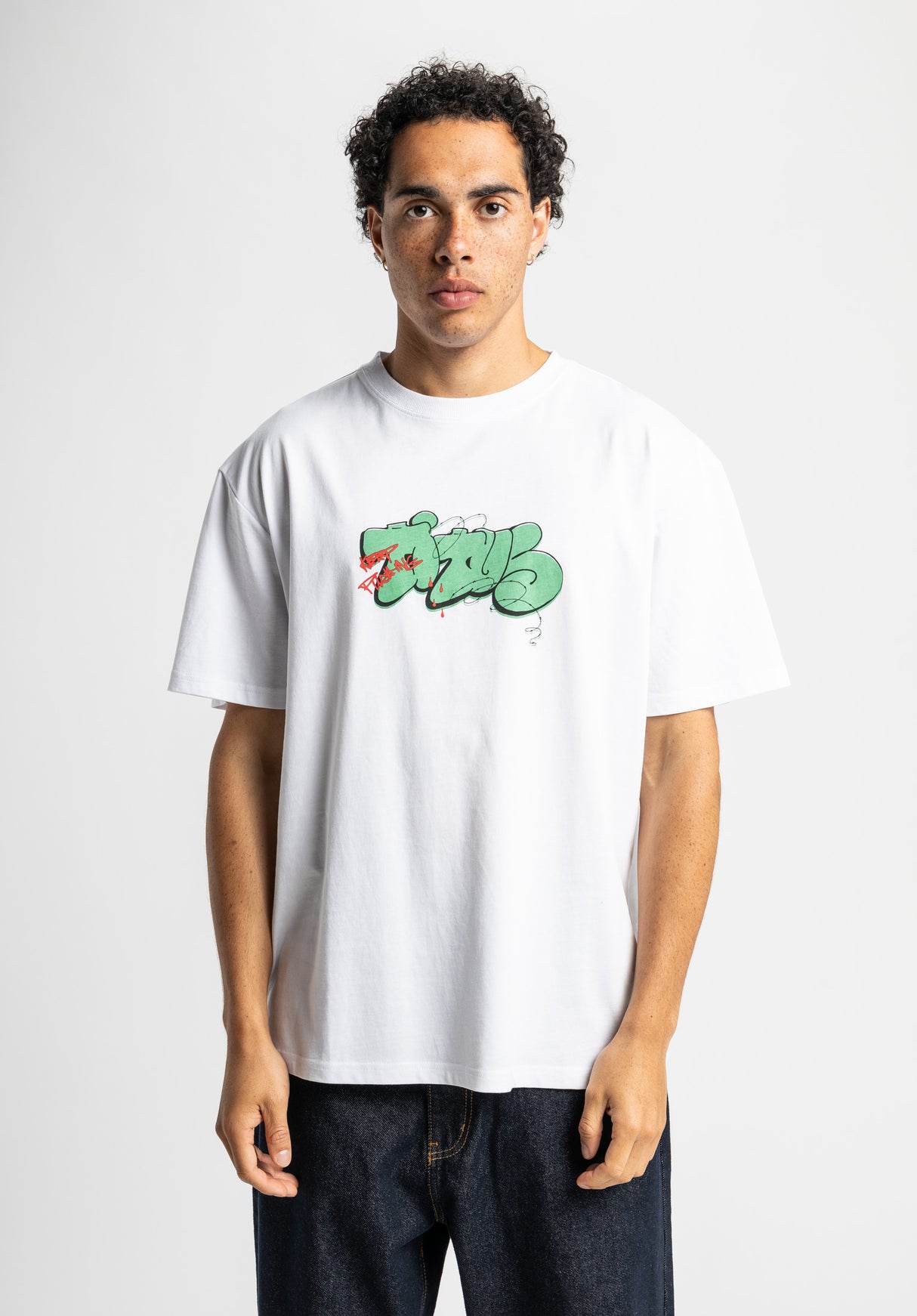 Bloody Graffiti white Rueckenansicht