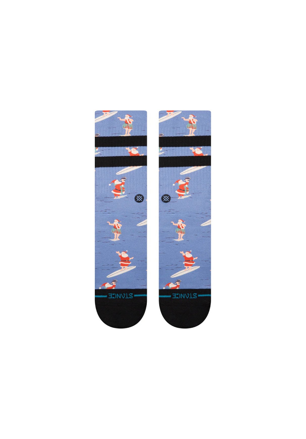 Surfing Santa Crew blue Rueckenansicht