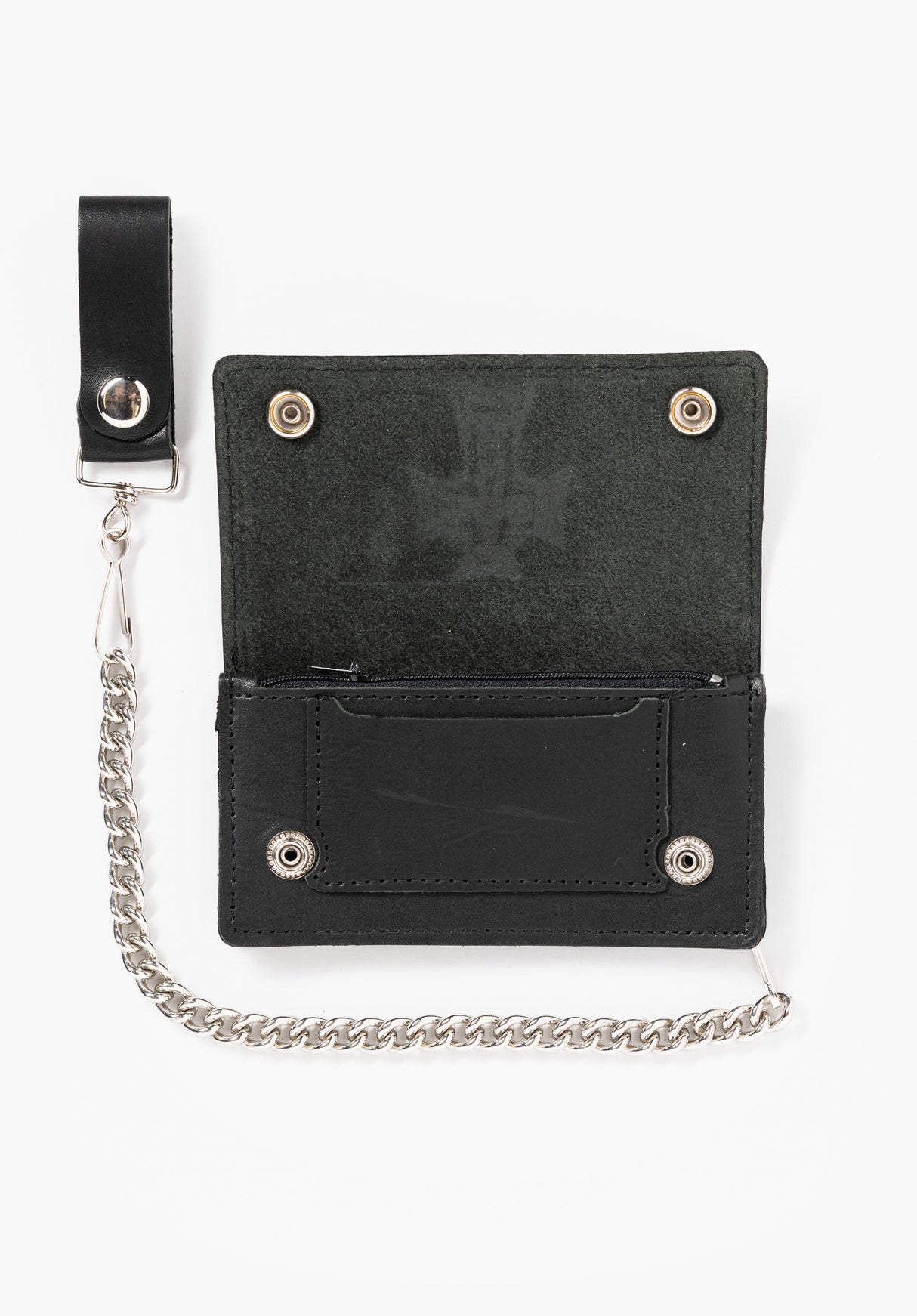 Cross Large Leather Chain Wallet black Rueckenansicht