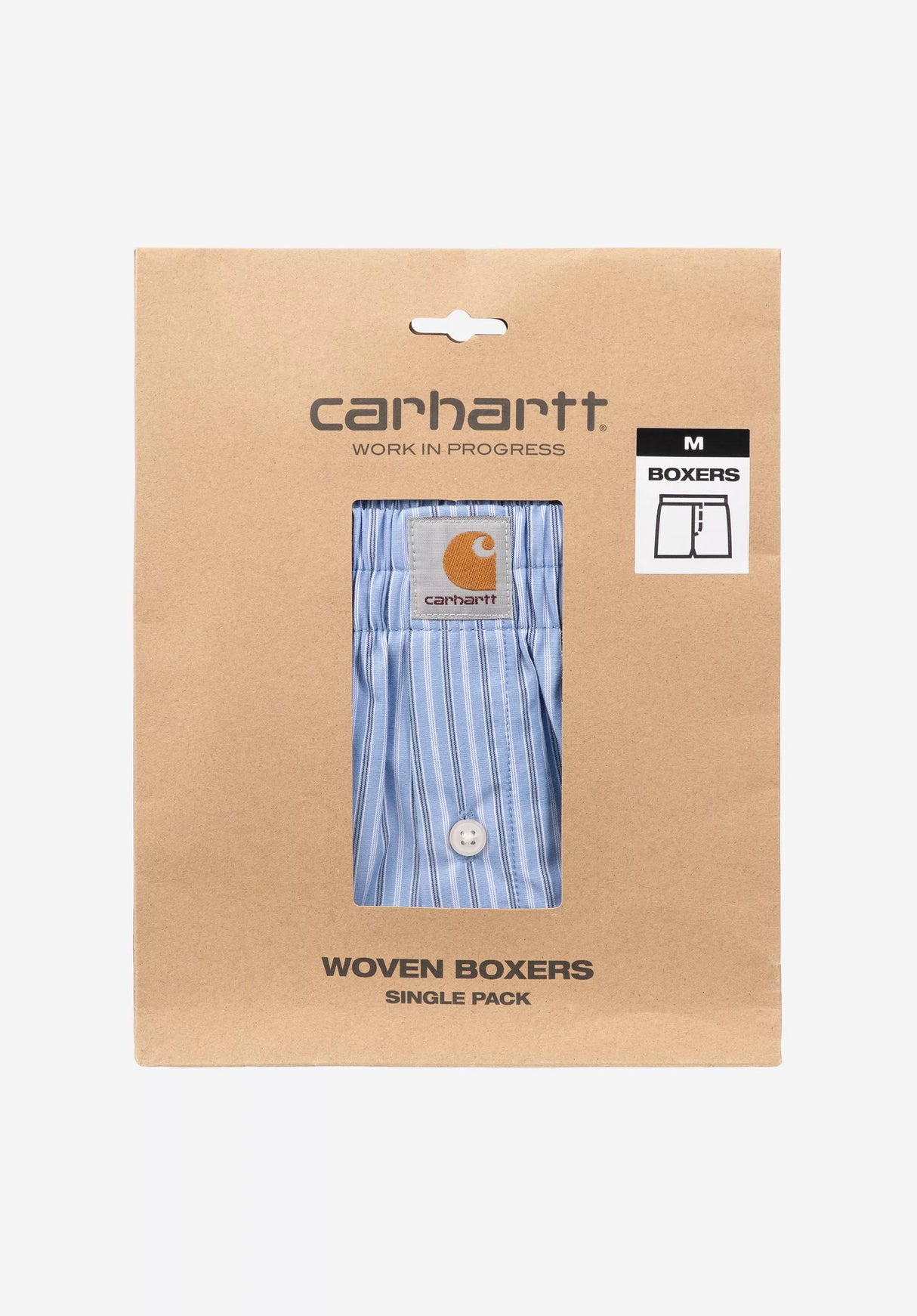 Cotton Boxer keenstripe-curacao Rueckenansicht