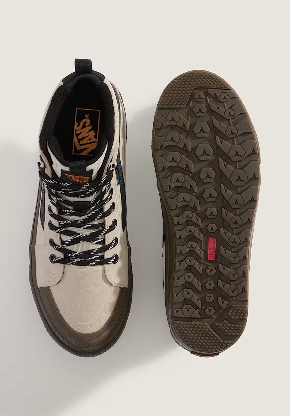 MTE Sk8-Hi Waterproof Insulated oatmeal-black Closeup1