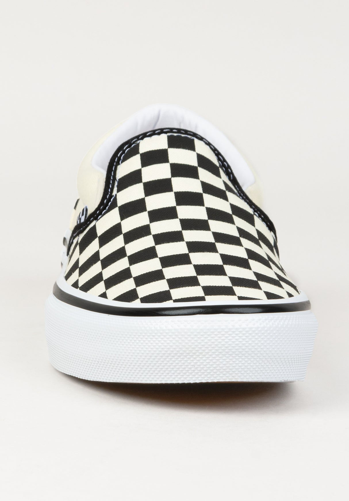Skate Slip-On white-black-checkerboard Rueckenansicht