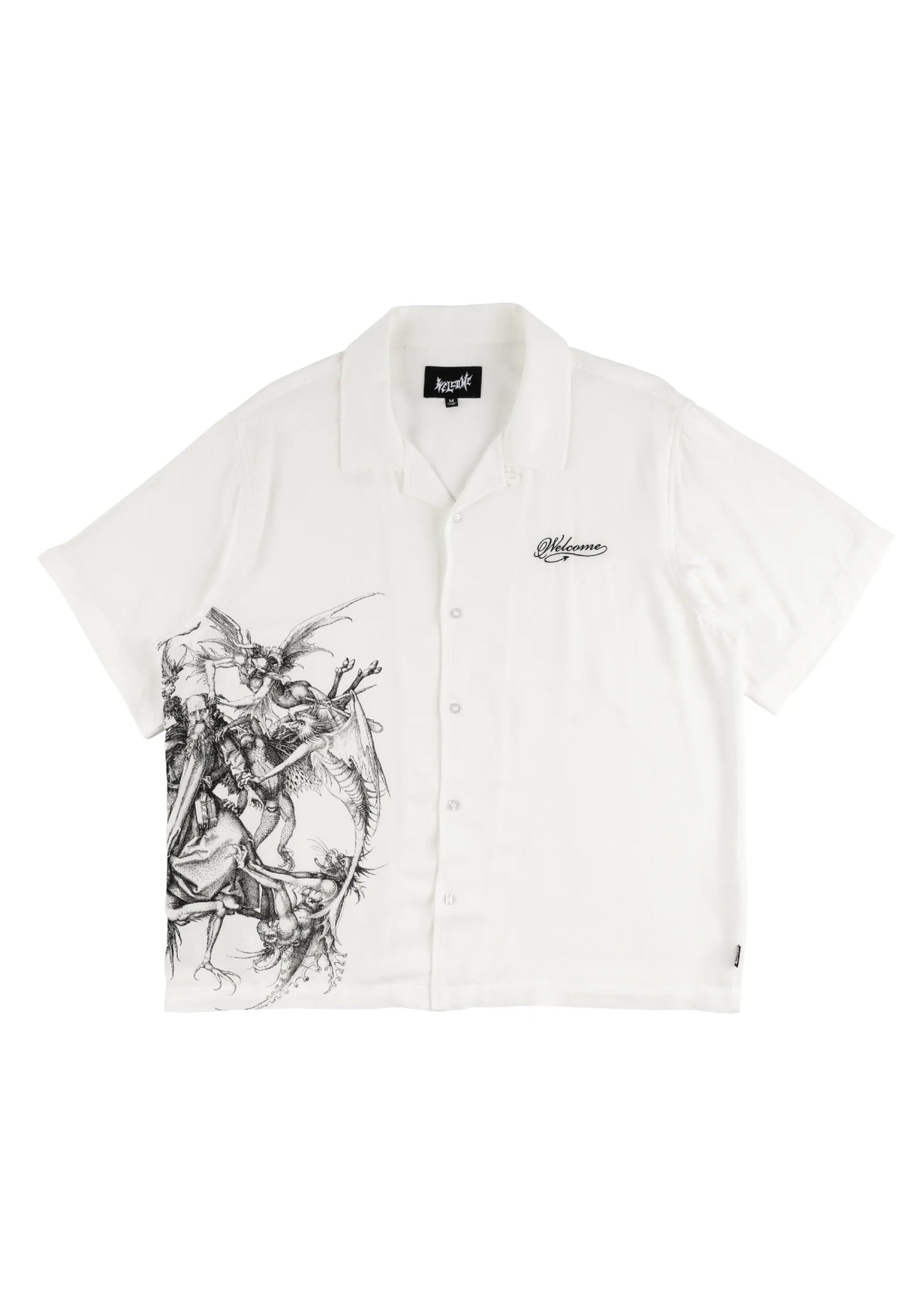 Torment printed linen white Vorderansicht Zoom Image