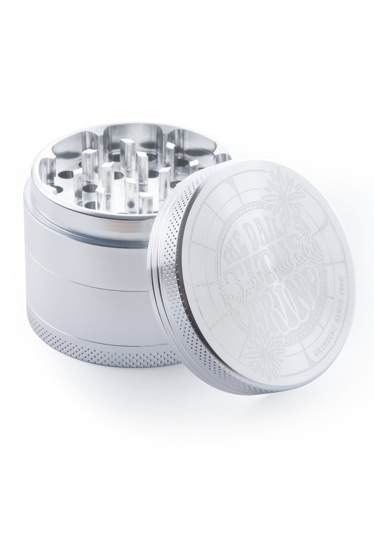 The Daily Grind Metal 4 Parts silver Rueckenansicht