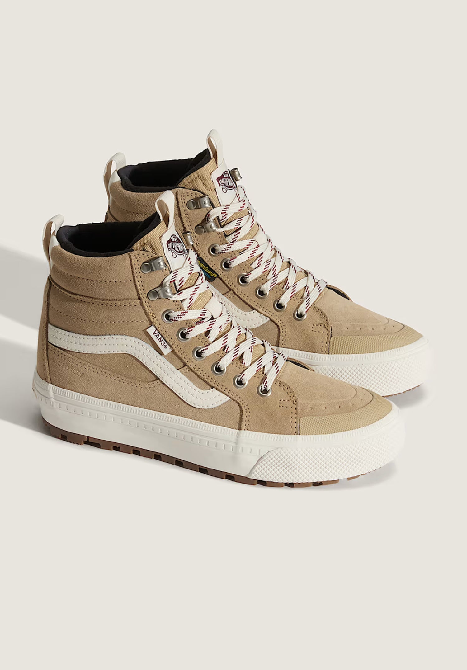 MTE Sk8-Hi Waterproof Insulated tan-white Rueckenansicht Zoom Image