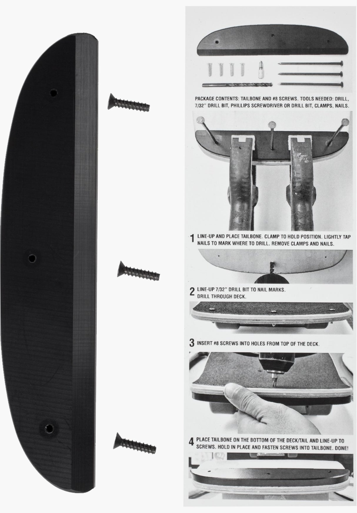 Tail Bone black Rueckenansicht