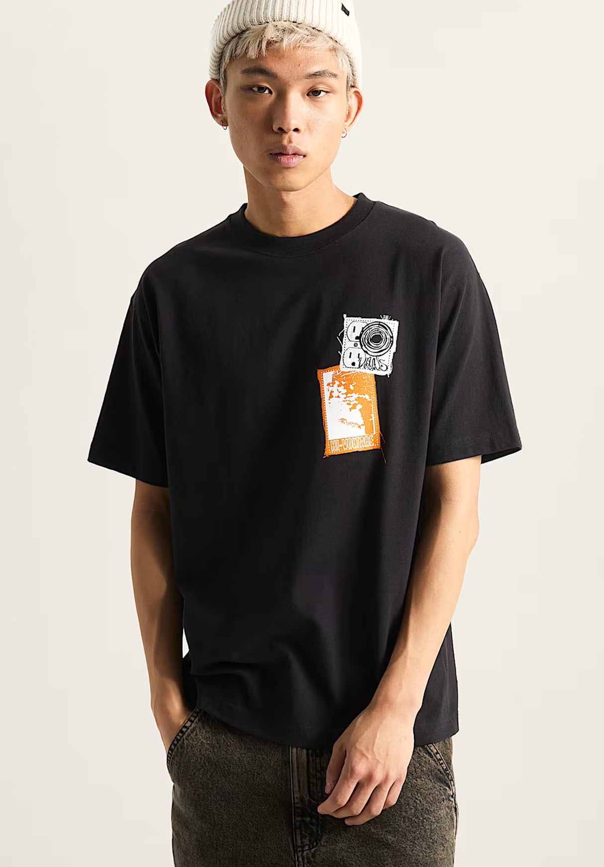 Punk Patch black Rueckenansicht