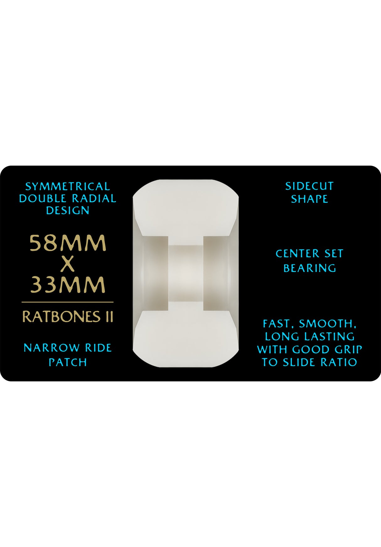 Dragons 97A RB2 Symmetrical Narrow Ride offwhite Rueckenansicht