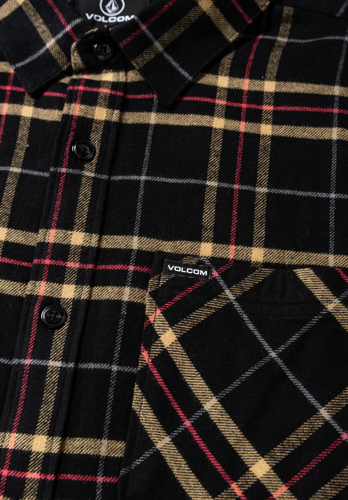 Netastone Flannel black Rueckenansicht