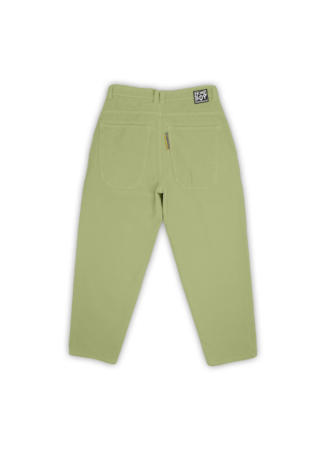 X-tra Baggy Cord Women ickygreen Rueckenansicht