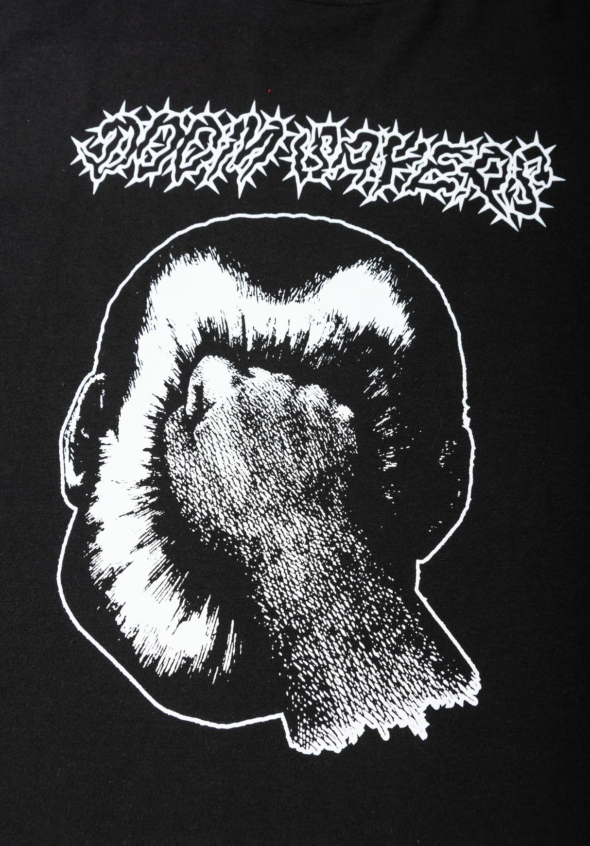 Fist Face black Rueckenansicht