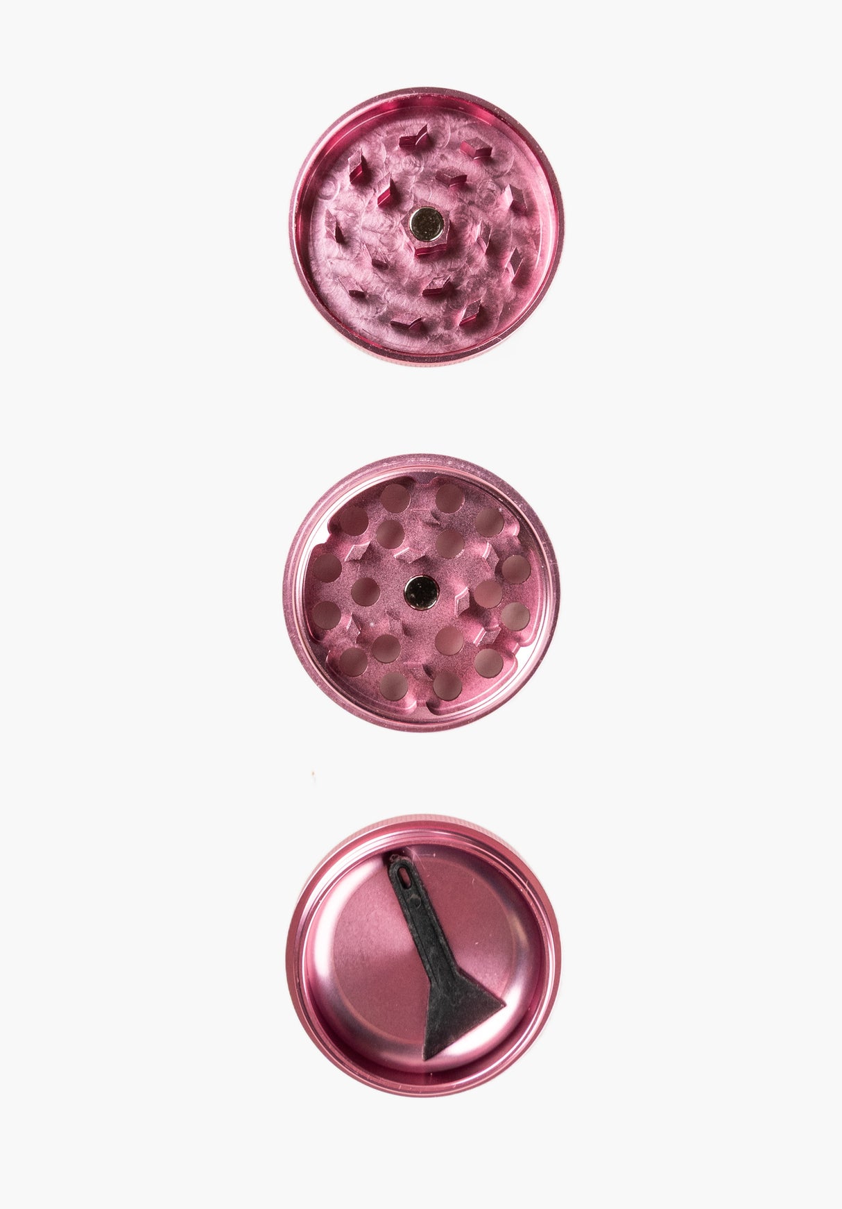 Hazy Days Pocket Metal 3 Parts Mini Grinder pink Closeup2
