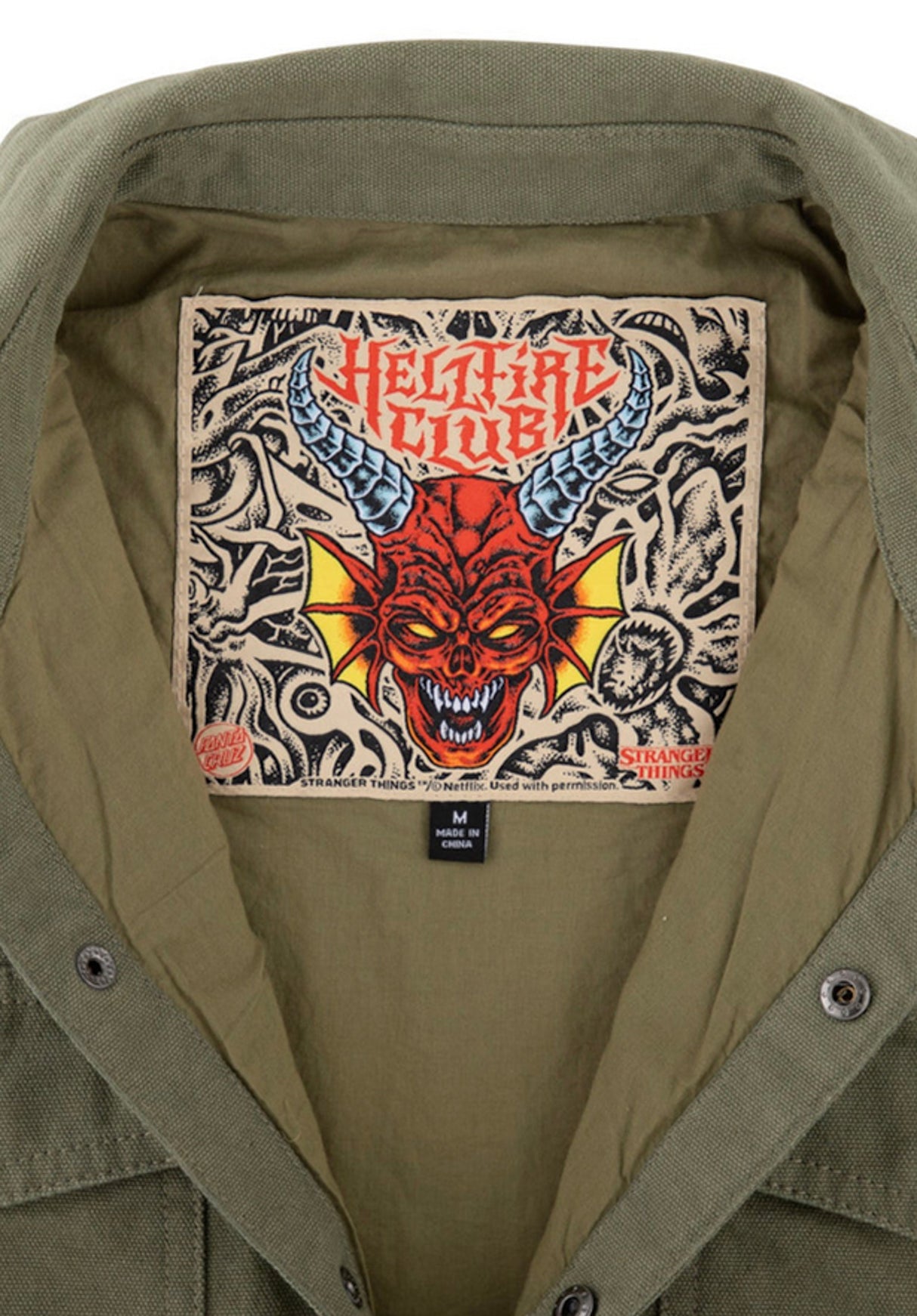 X Stranger Things Crawl Utility army Closeup1