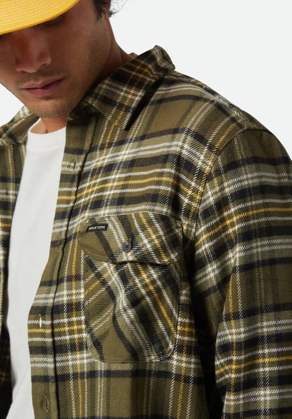 Bowery Flannel ivygreen-olivesurplus-black Closeup1