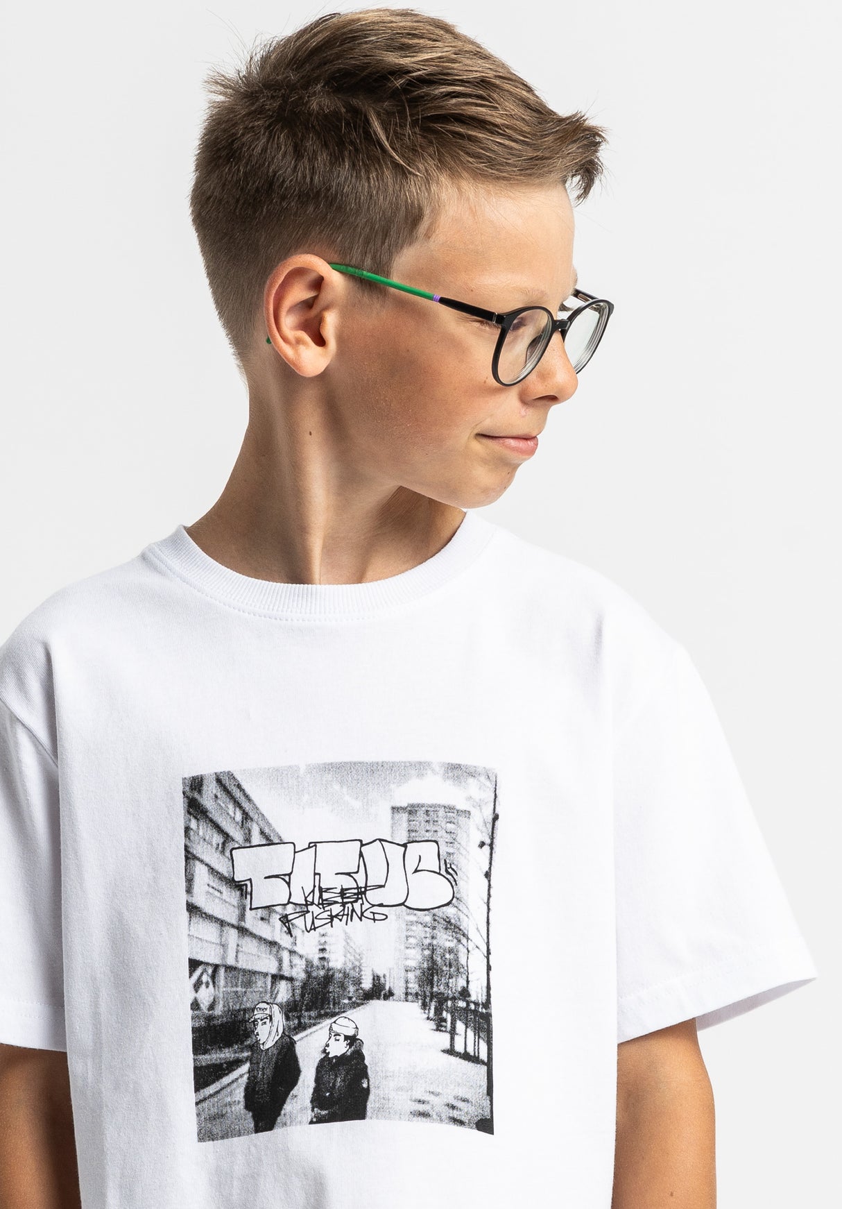 Hood Walk Kids white Rueckenansicht