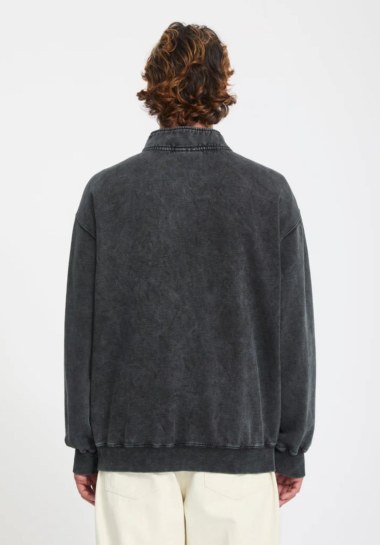 Single Stone Quarter Zip lightacidblack Rueckenansicht