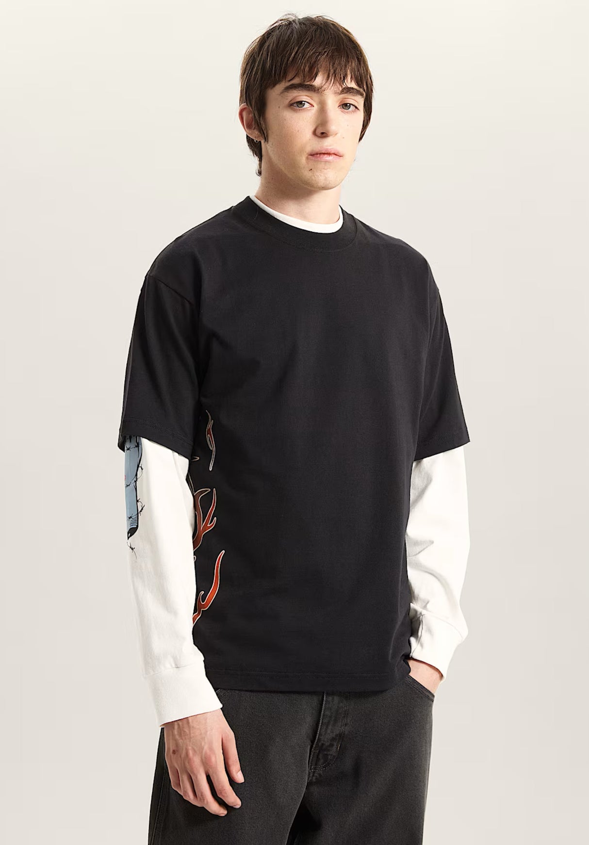 LX Dayana Slide Tribal black Rueckenansicht