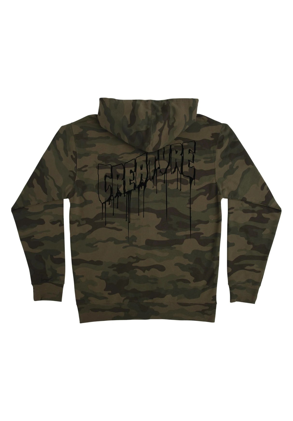 Logo Outline Drip Heavyweight army Rueckenansicht