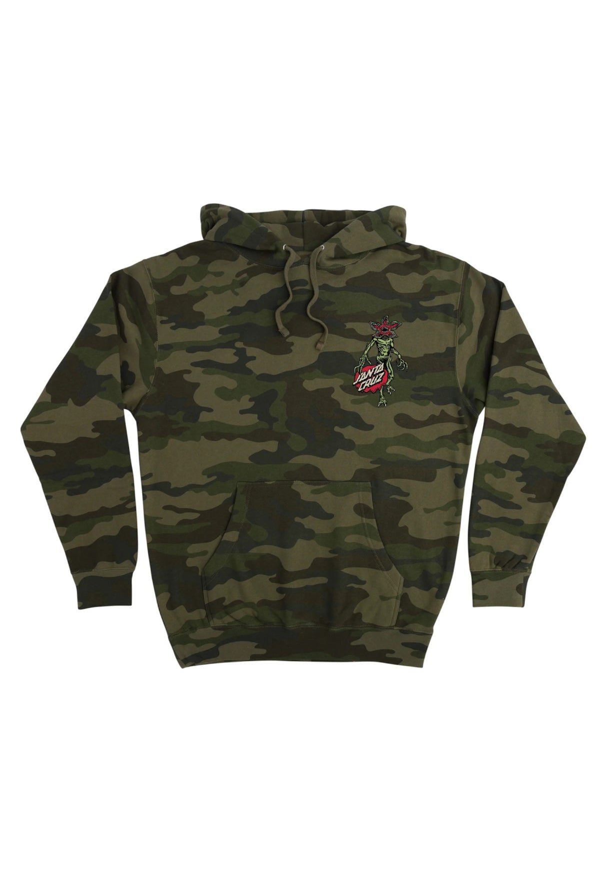 X Stranger Things Demogorgon Dot forest-camo Rueckenansicht