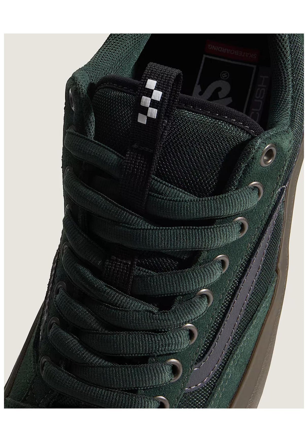 Skate Old Skool 36 + green-gum Oberansicht