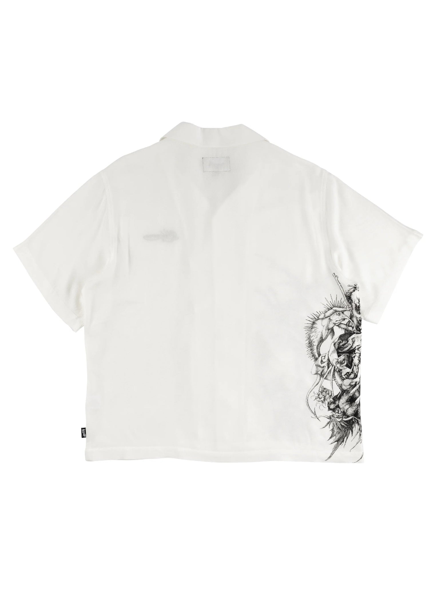 Torment printed linen white Rueckenansicht Zoom Image