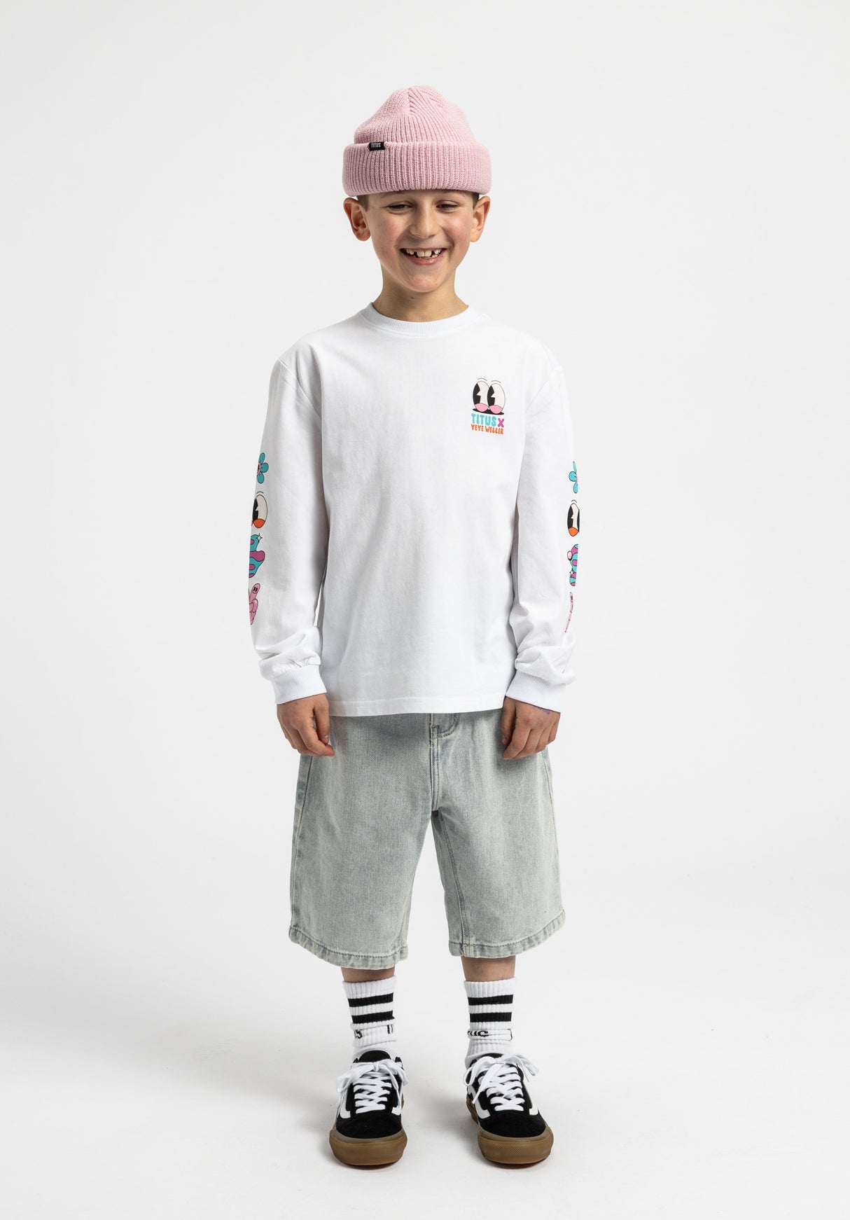 x YEYE WELLER Keep Rollin' Kids white Seitenansicht