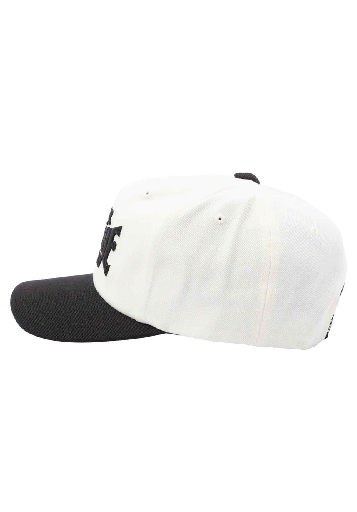 Ronnie Snapback Low white-black Closeup1