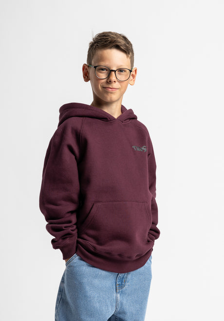 Crew Kids darkcherry Rueckenansicht