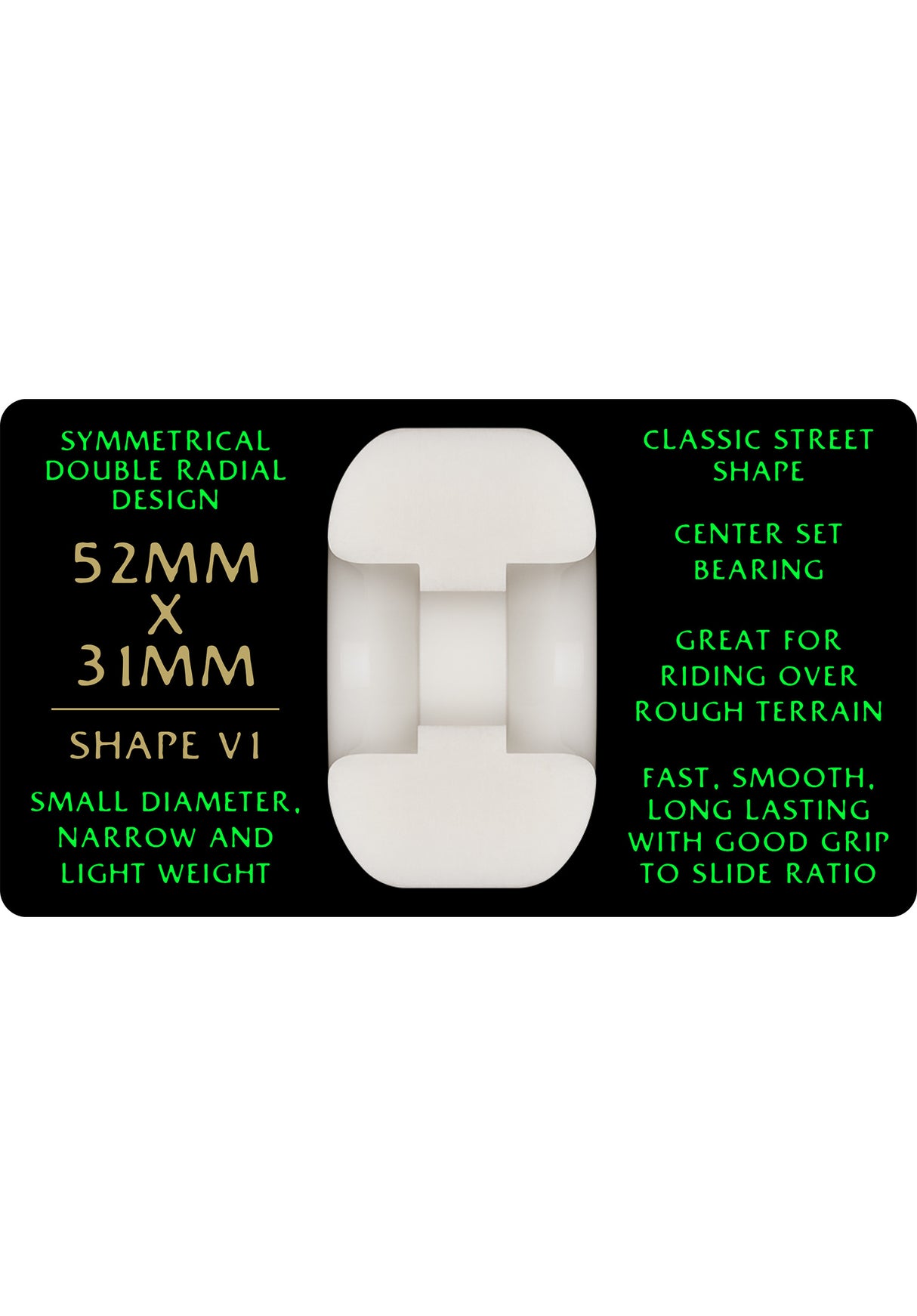Dragons 88A V1 Symmetrical Narrow Ride offwhite Rueckenansicht