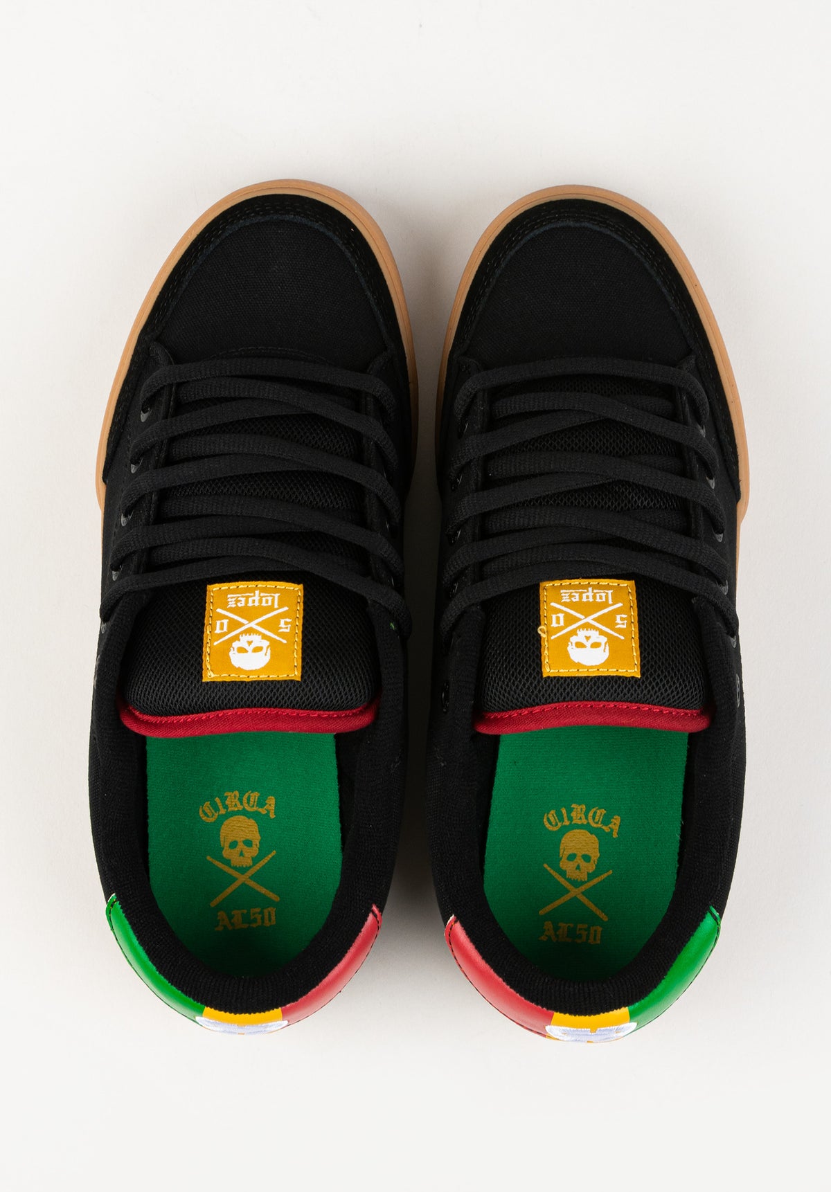 C1RCA Lopez 50 Schuhe Jungs black-rasta-gum – Detailansicht 2