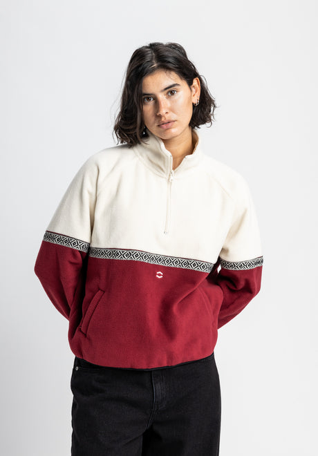 Jalma offwhite-darkcherry Rueckenansicht