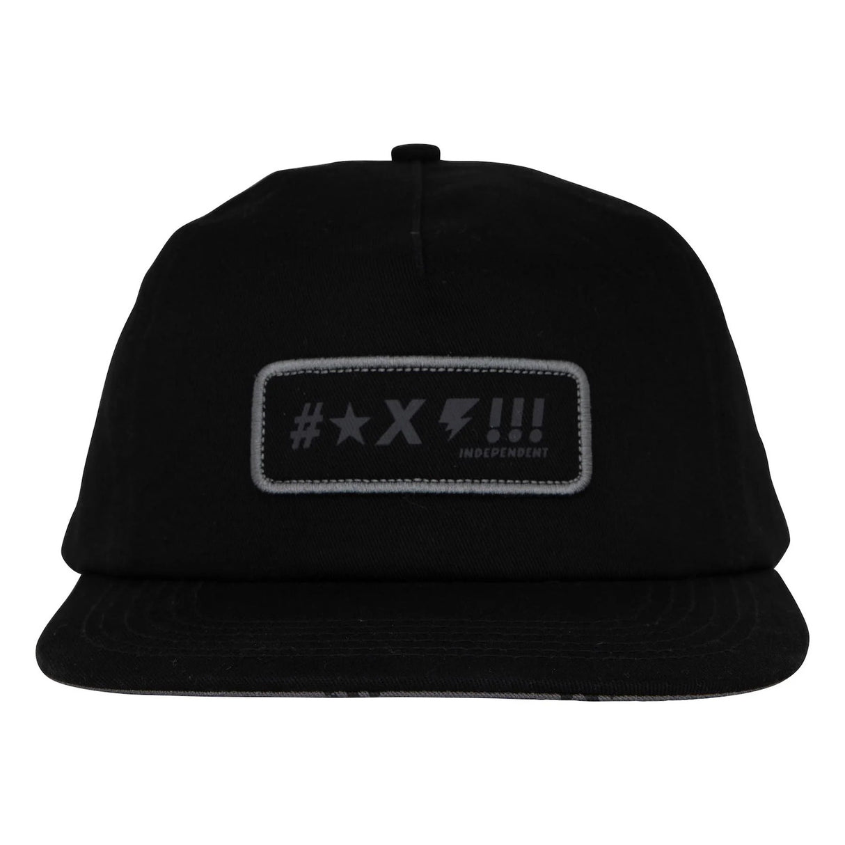 Exclamation Snapback Unstructured black Oberansicht