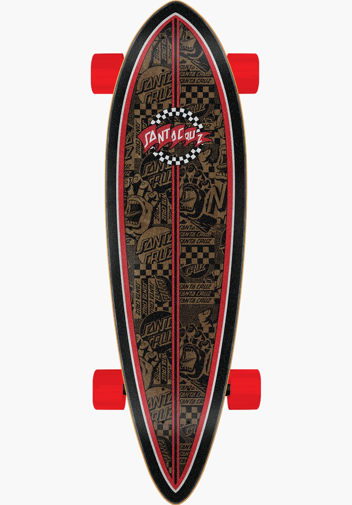 Banner Check Route Pintail black-red-gold Rueckenansicht