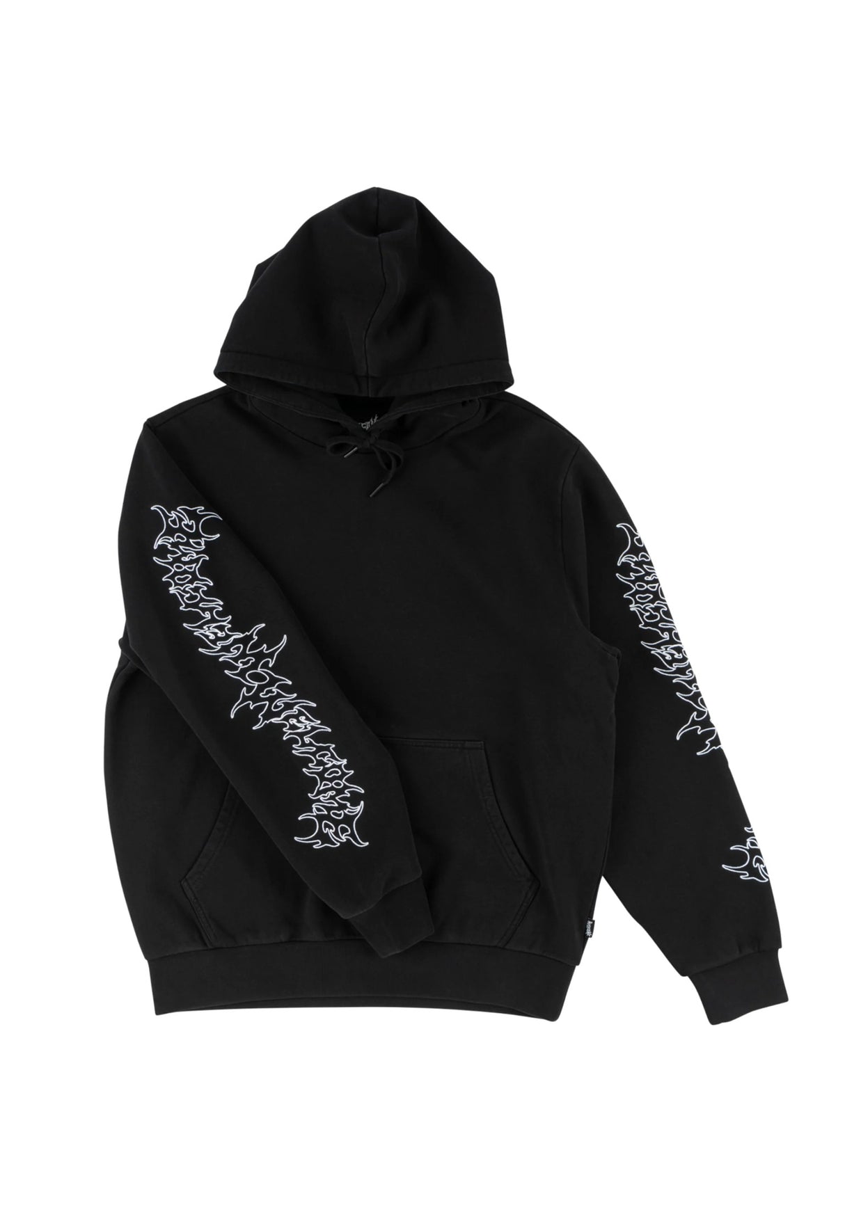 Barb Sleeve Embroidered Pigment-Dyed black Rueckenansicht