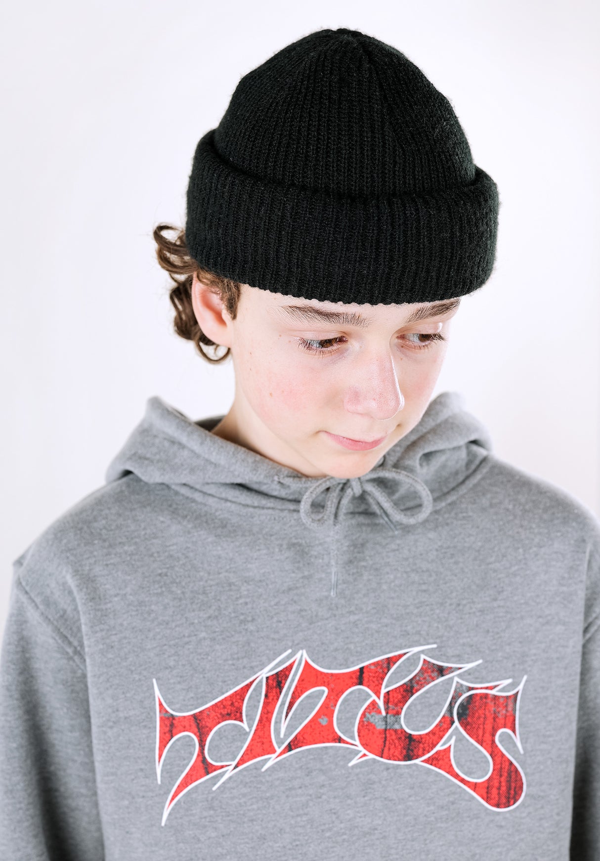 Classic Logo Kids greymottled Closeup2