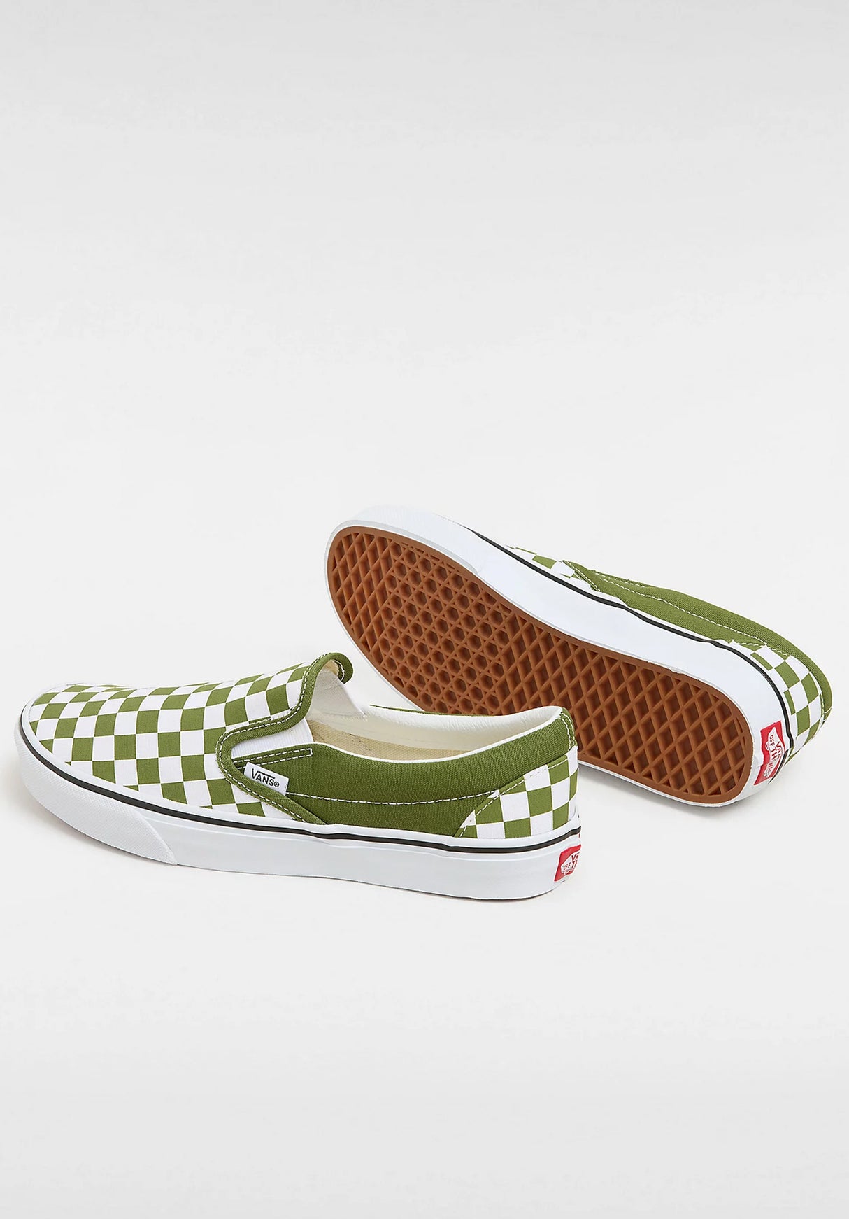 Classic Slip-On colortheory-checkerboard-pesto Closeup1
