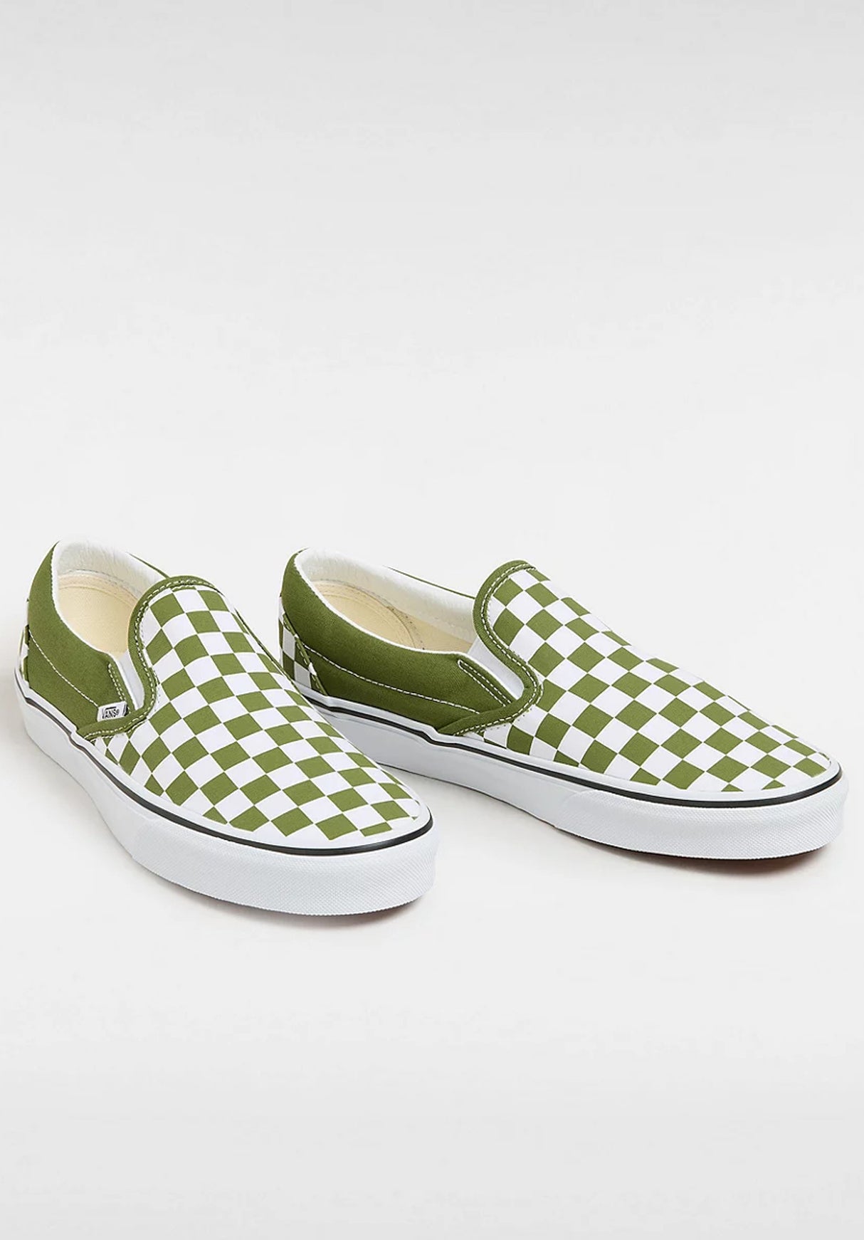 Classic Slip-On colortheory-checkerboard-pesto Rueckenansicht
