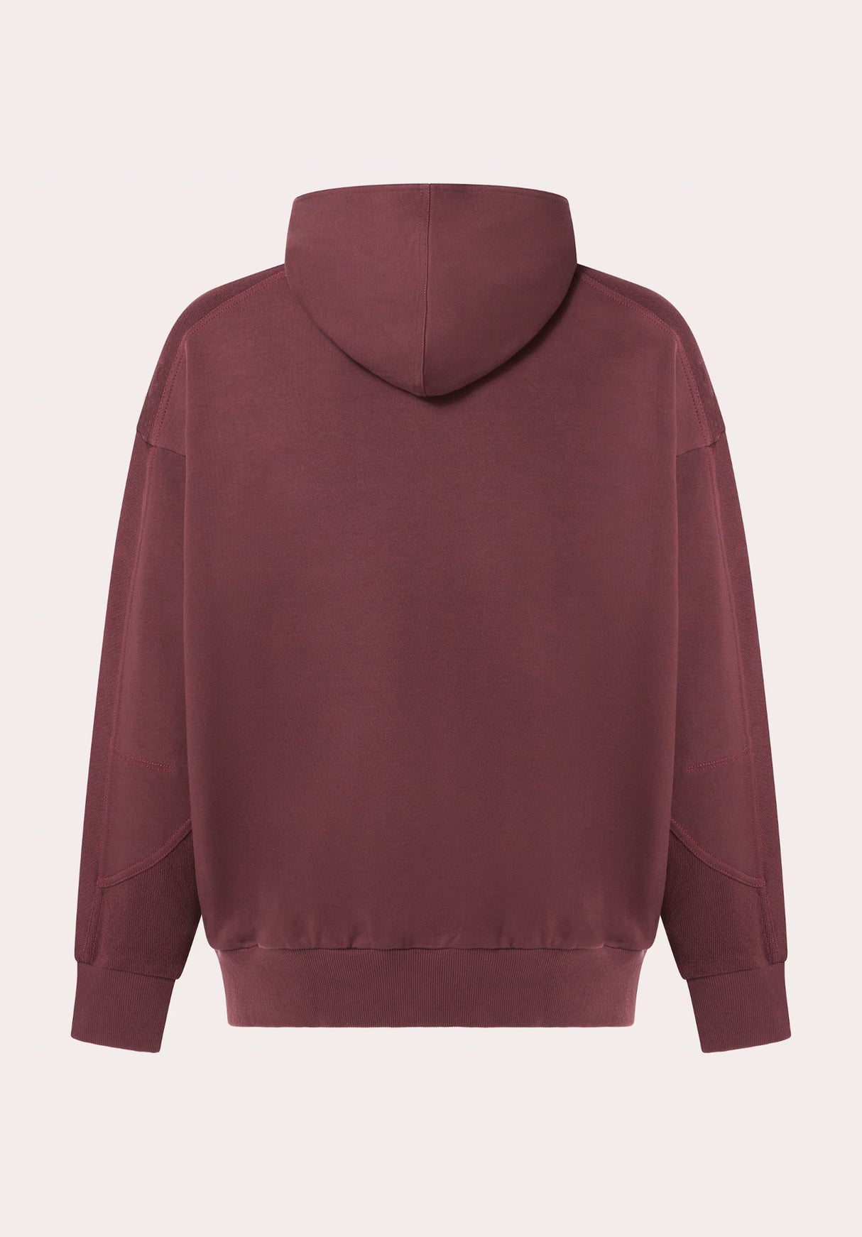 Dual French Terry grenache Rueckenansicht