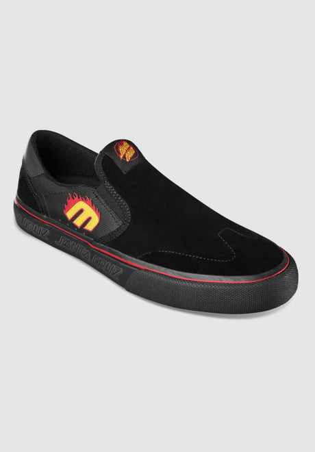 Lo-Cut Slip x Santa Cruz black Vorderansicht