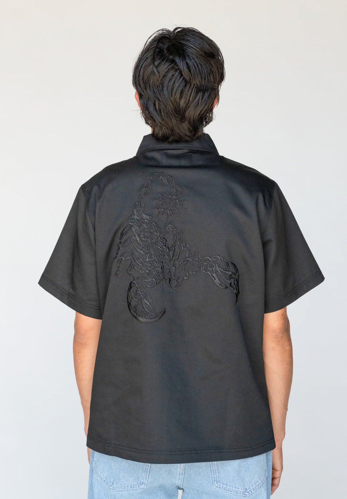 Mace Work Shirt black Rueckenansicht