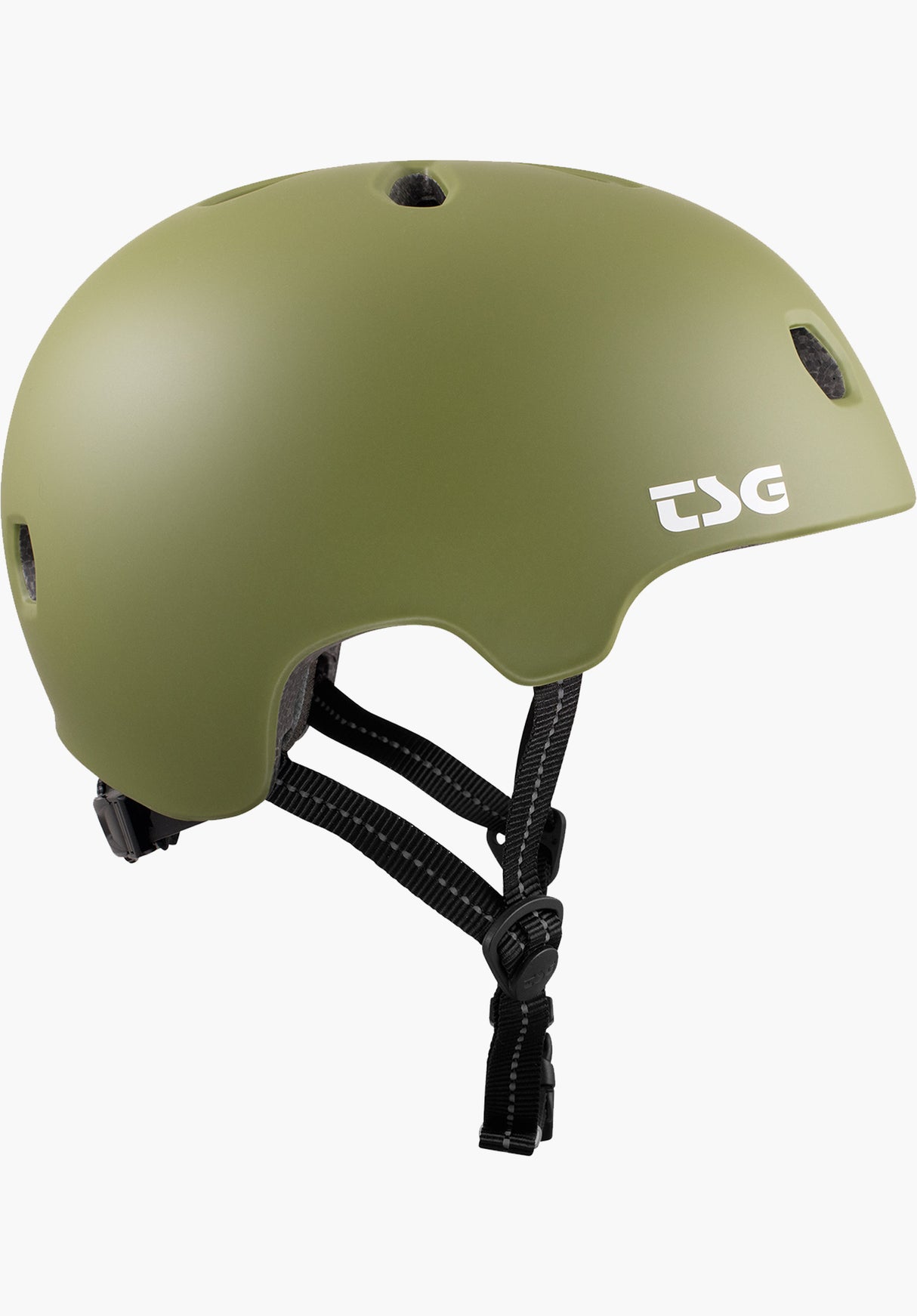 Meta Solid Color satin olive Rueckenansicht