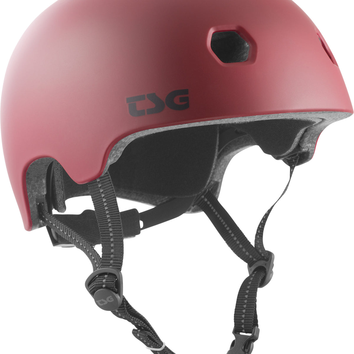 fahrradhelm titus Meta Solid Color TSG Helm in satin oxblood – TITUS