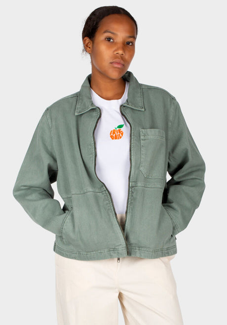 Nany Shirt Jacket sage Vorderansicht