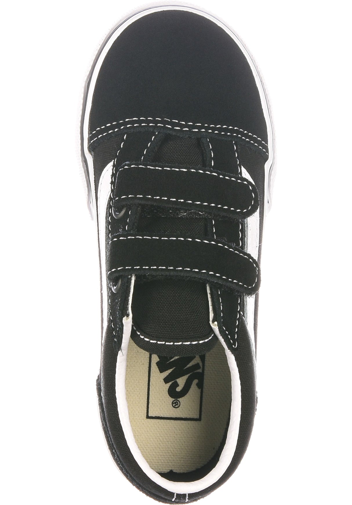 Old Skool V Toddler black-white Closeup2