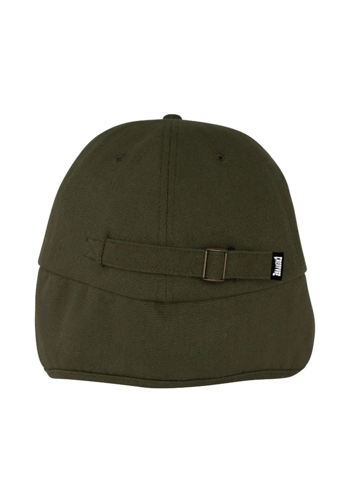 Scribe 5-Panel Strapback Unstructured army-green Rueckenansicht