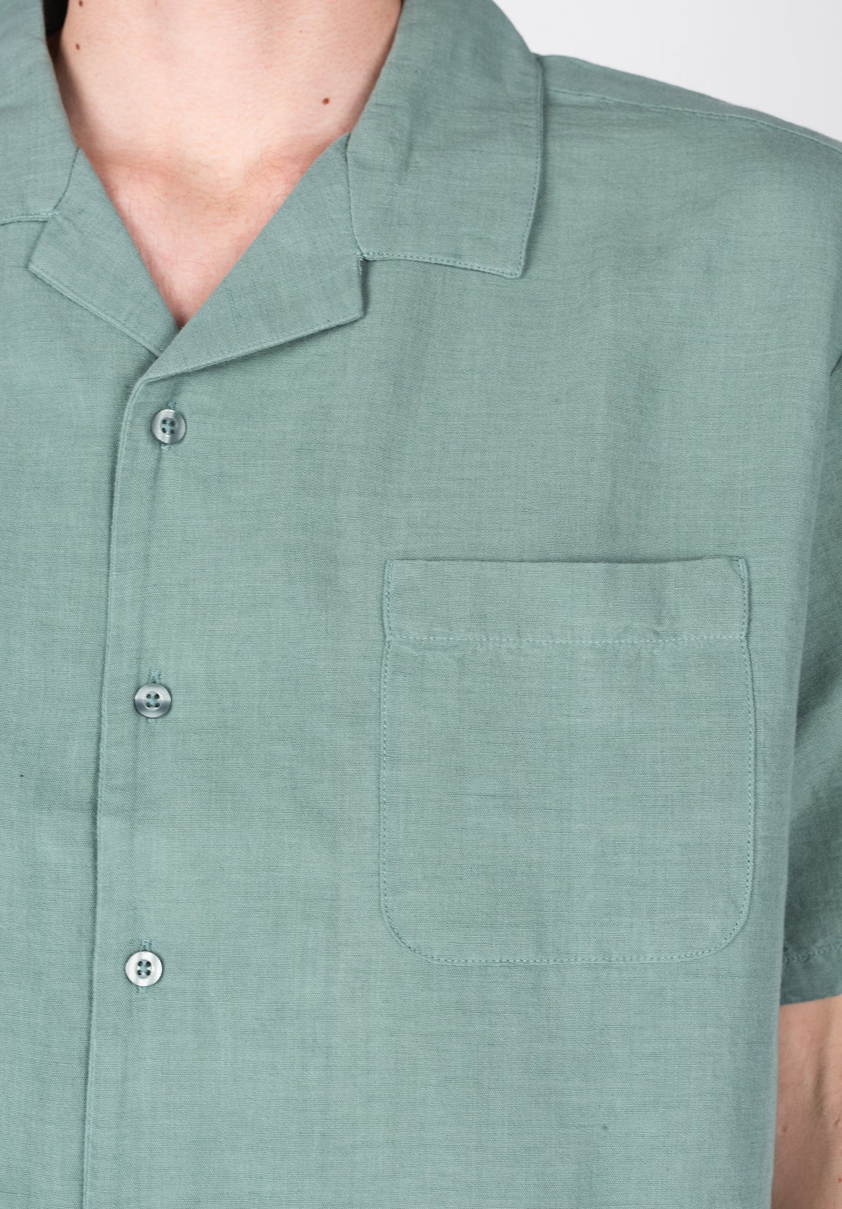 Bunker Linen Blend chinoisgreen Rückenansicht