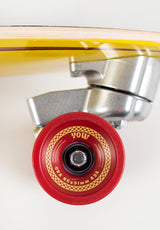 Pipe Power Surfing Series Surfskate 32'' yellow-red Oberansicht