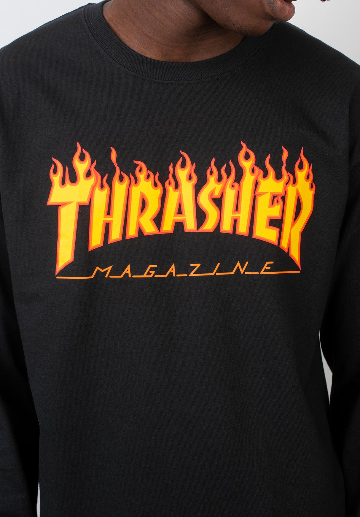 Flame L/S black Rückenansicht