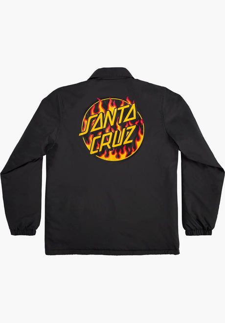 Thrasher Flame Dot Jacket black Rückenansicht